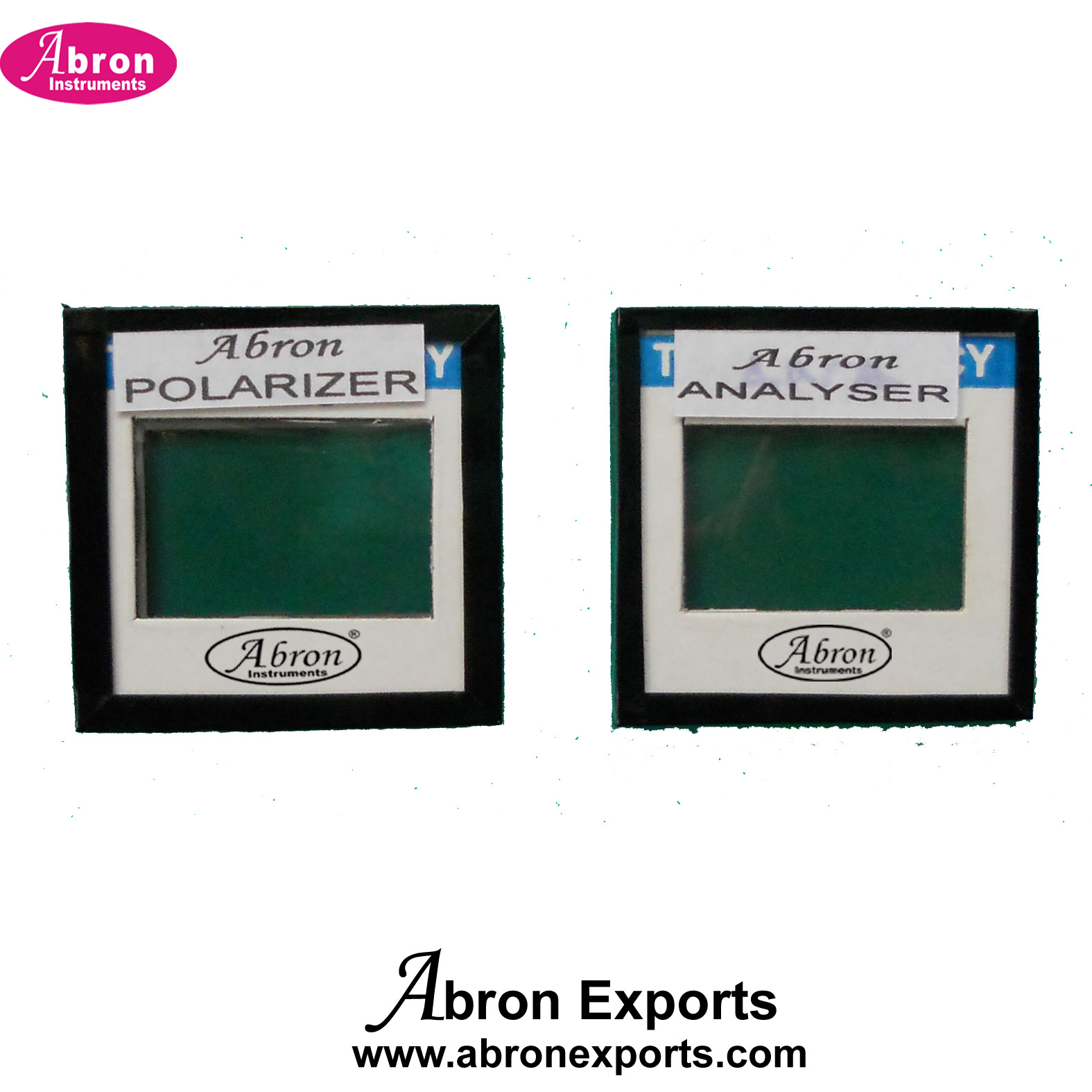 Polaroide Sheet in Frame Polarizer Analyser Set Use Also Abron AP-853AP 